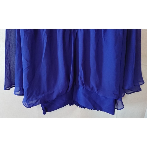 Flowing Blue Rampage Beaded Batwing Sleeve Blouse - Picture 4 of 7